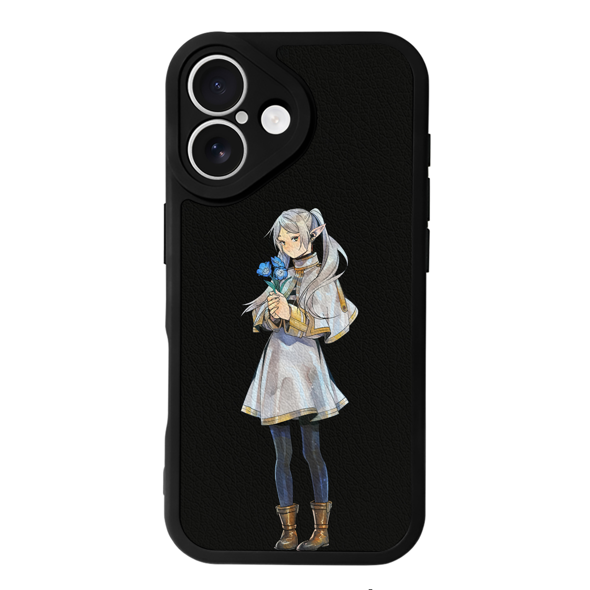 （画像用） 葬送のフリーレン Frieren 【iPhone 16シリーズ対応】シリコンスマホケース（レザー調） 材質：シリコン